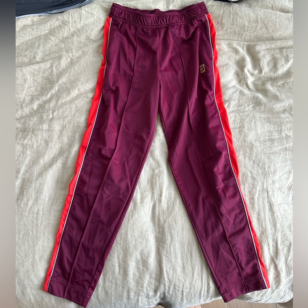 Nike tennis fleece sweatpants men’s sz M red